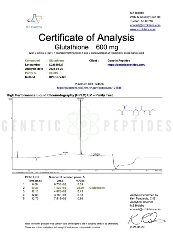 L-Glutathione Vial - Image 2
