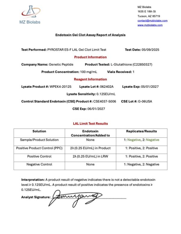 L-Glutathione Vial - Image 3