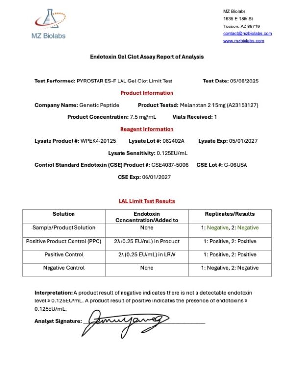 Melanotan 2 (MT2) Vial - Image 3
