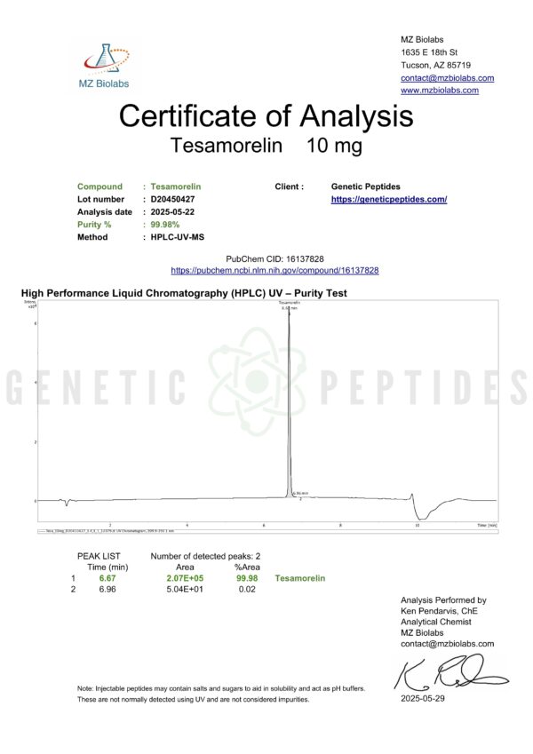 Tesamorelin Vial - Image 2